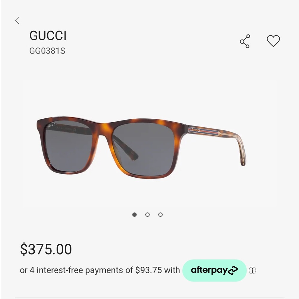 Gucci Tortoise Shell Sunglasses